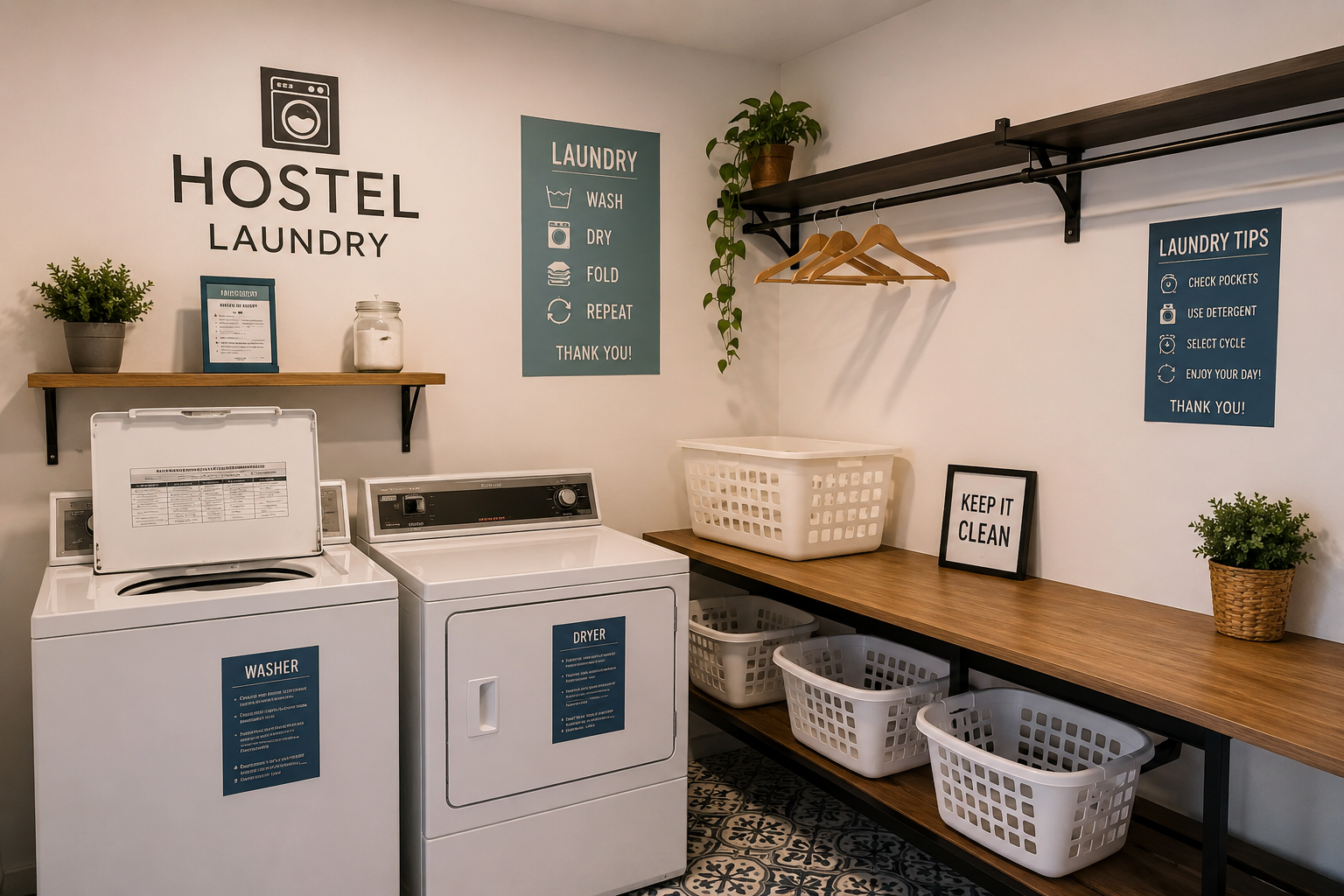 Servicio de Lavandería en Hostal
